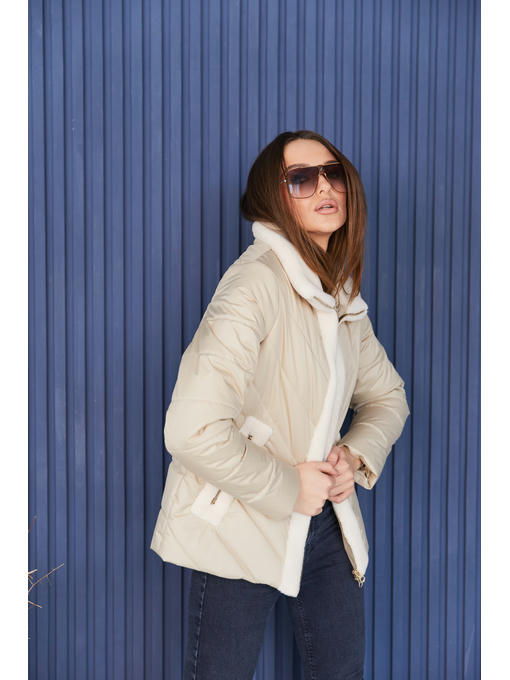 Демисезонная Куртка бежевая — изображение 5