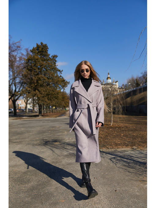 Демисезонное Пальто сирень — изображение 2