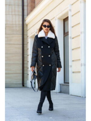 Зимнее пальто черное