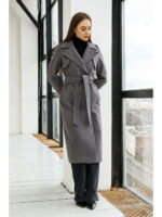 Демисезонное Пальто темно-серое