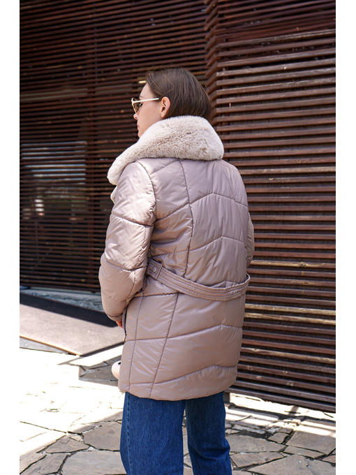 Зимняя куртка капучино — изображение 2