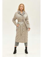 Демисезонное пальто серое