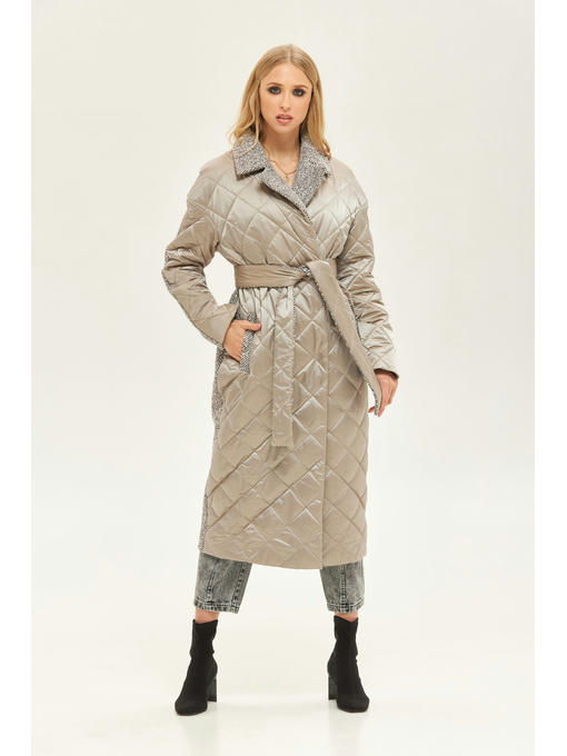 Демисезонное пальто серое