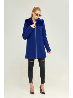 Зимнее пальто электрик