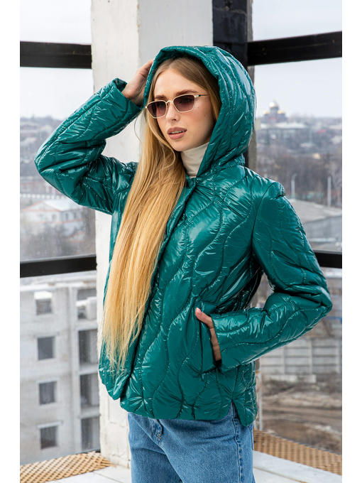 Демисезонная Куртка зеленая — изображение 2