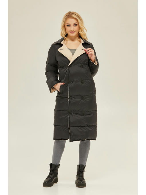 Зимний плащ бежевый — изображение 3