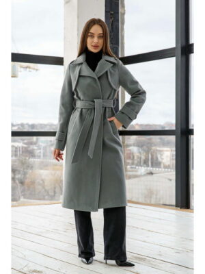 Демисезонное Пальто серое