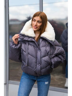 Зимняя куртка серая