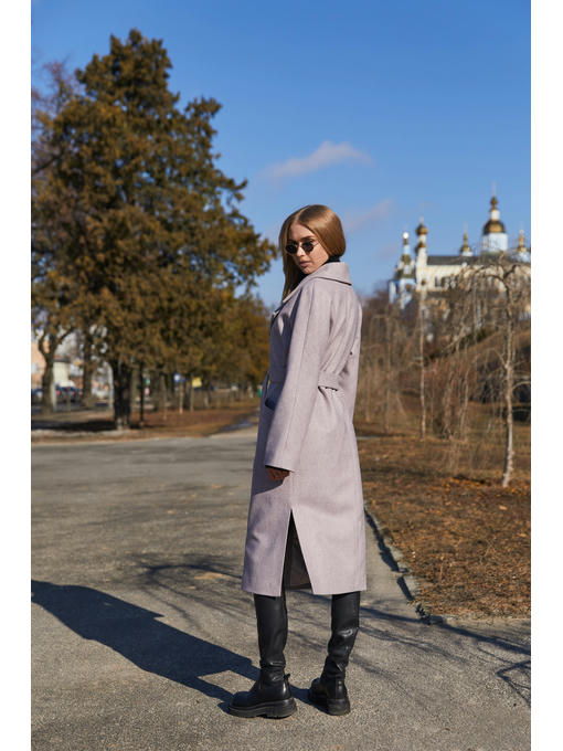 Демисезонное Пальто сирень — изображение 4