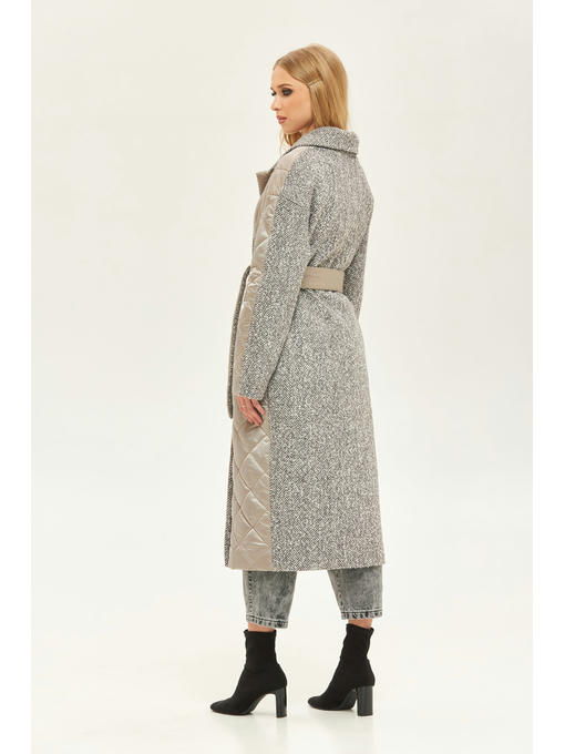 Демисезонное пальто серое — изображение 4