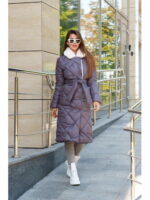 Зимнее пальто серое