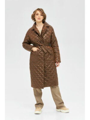 Демисезонный плащ шоколад