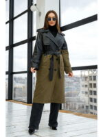 Демисезонный Тренч хаки