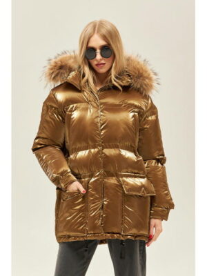 Зимняя куртка золото