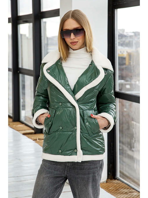 Демисезонная Куртка зеленая — изображение 2