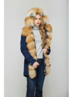 Зимняя парка Синяя