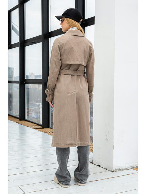 Демисезонный тренч коричневый — изображение 3