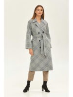 Демисезонное пальто серое