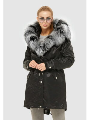 Зимняя парка черная