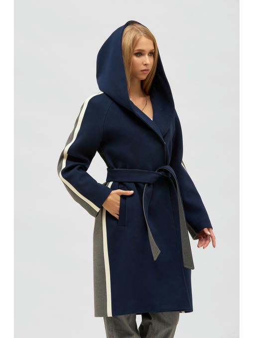 Демисезонное пальто синее — изображение 2