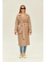 Демисезонный плащ бежевый