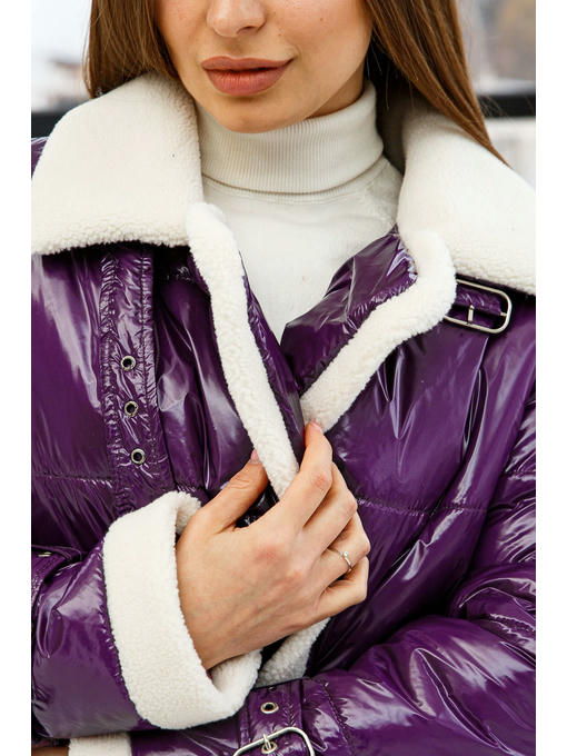 Демисезонная Куртка фиолетовая — изображение 4