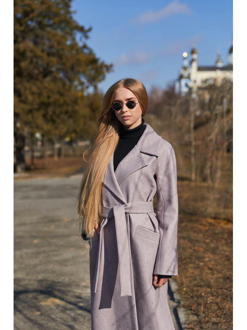 Демисезонное Пальто сирень — изображение 5