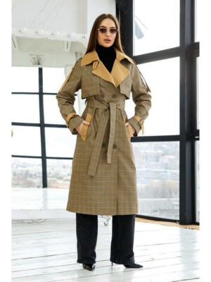 Демисезонный Тренч хаки