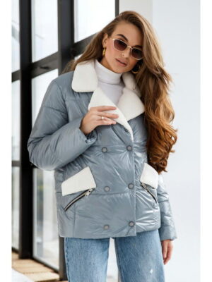 Демисезонная Куртка голубая