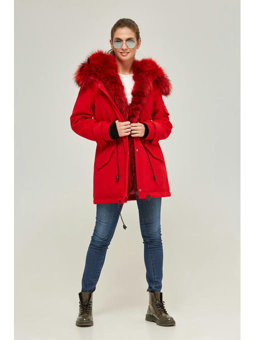 Зимняя парка красная — изображение 3