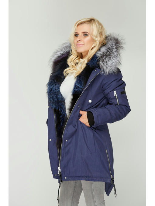 Зимняя парка синяя — изображение 3