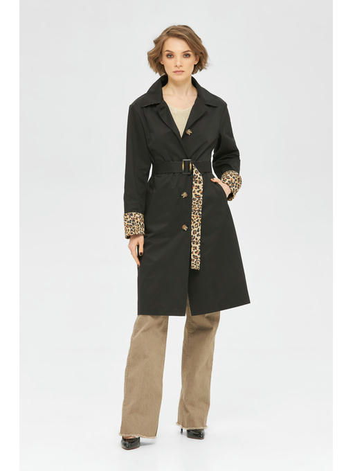 Демисезонный Плащ черный