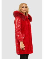 Зимняя куртка красная
