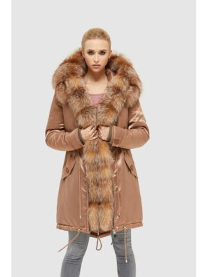 Зимняя парка капучино