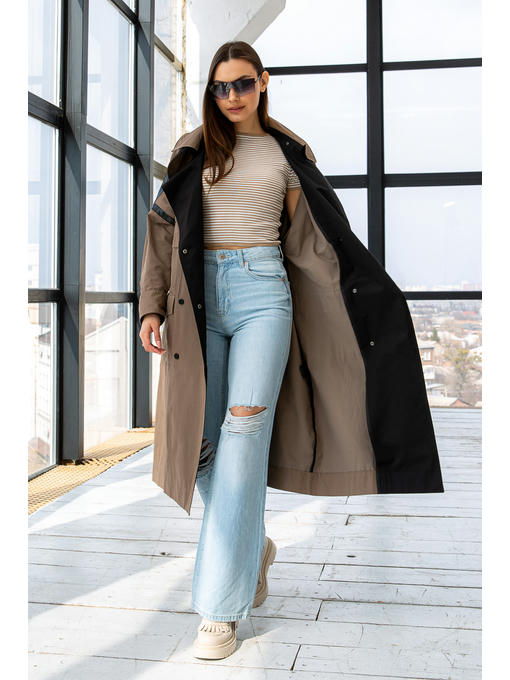 Демисезонный тренч капучино + капучино — изображение 2