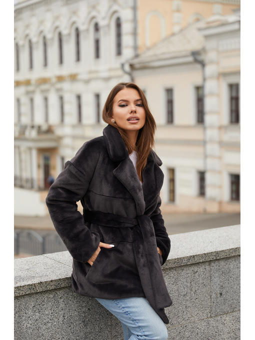 Зимняя шуба синий