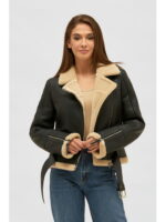 Дубленка черная