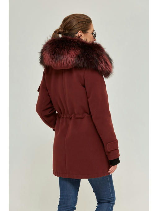 Зимняя парка бордо — изображение 3