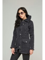 Джинсовая куртка черная