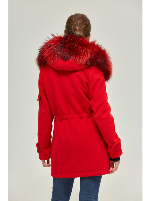 Зимняя парка красная — изображение 5