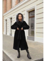 Пальто черное