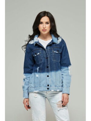 Джинсовая куртка синяя