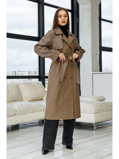 Демисезонное Пальто капучино