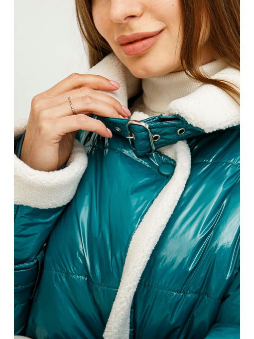 Демисезонная Куртка бирюза — изображение 8