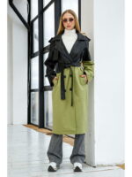 Демисезонный Тренч оливка
