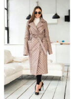 Демисезонный плащ капучино