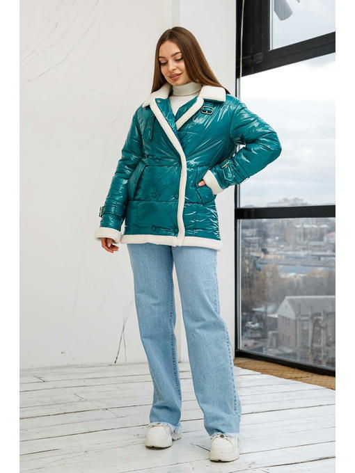 Демисезонная Куртка бирюза — изображение 2