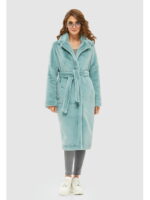 Зимняя шуба бирюза