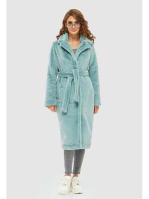 Зимняя шуба бирюза