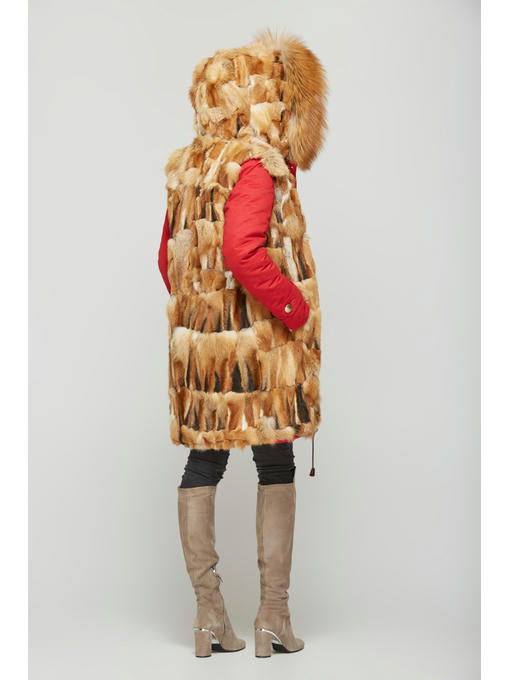 Парка красная + рыжий — изображение 8